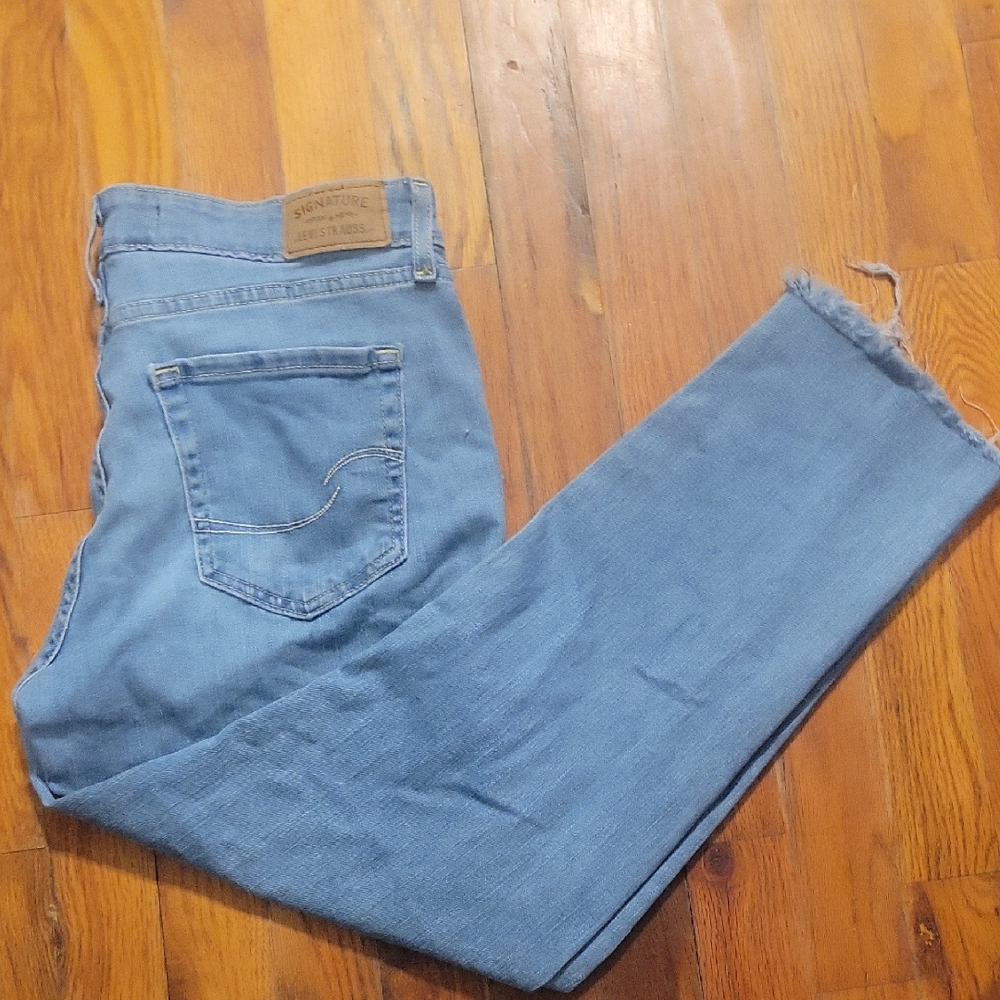 Signature by Levi Strauss Blue Boyfriend Jeans